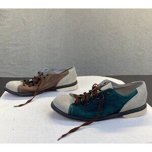 Vintage AMF Bowling Shoes Men's Size 8 Green/Brown Leather,Sneakers,Casual